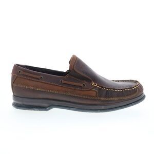 Hitchcock Mens Slip On Boat Brown Shoes (NWT)